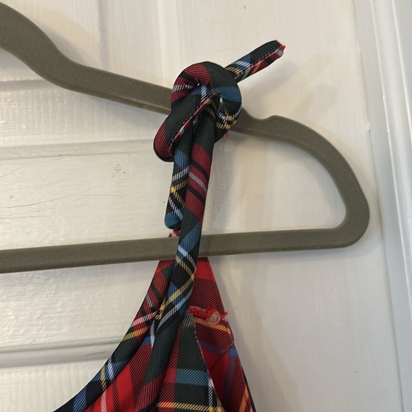 NWT Women’s Gretchen Scott Plaid Sweets Shoulder Tie Dress - Duke of York Size S - Picture 9 of 12